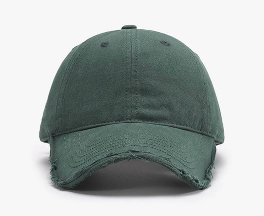 The Micah Distressed Hat- Olive