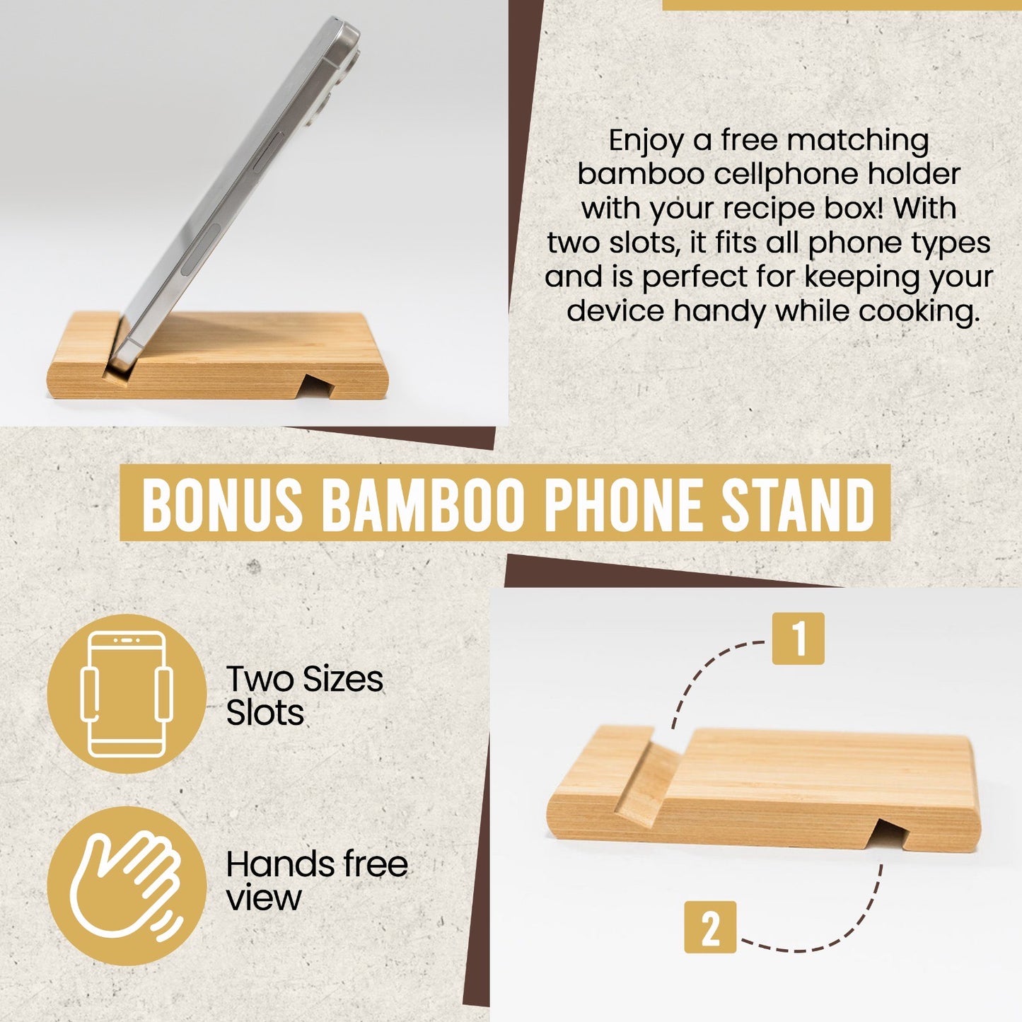 Bamboo Recipe Box