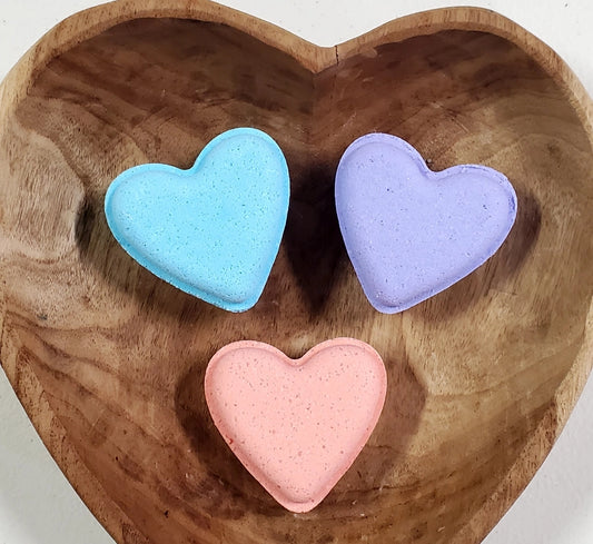 Organic Heart Shaped Bath Bomb
