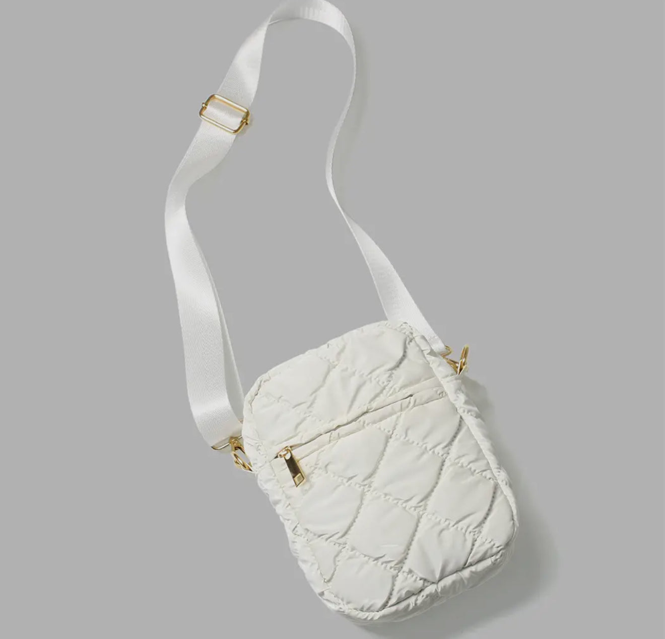 White Puff Cross Body Bag