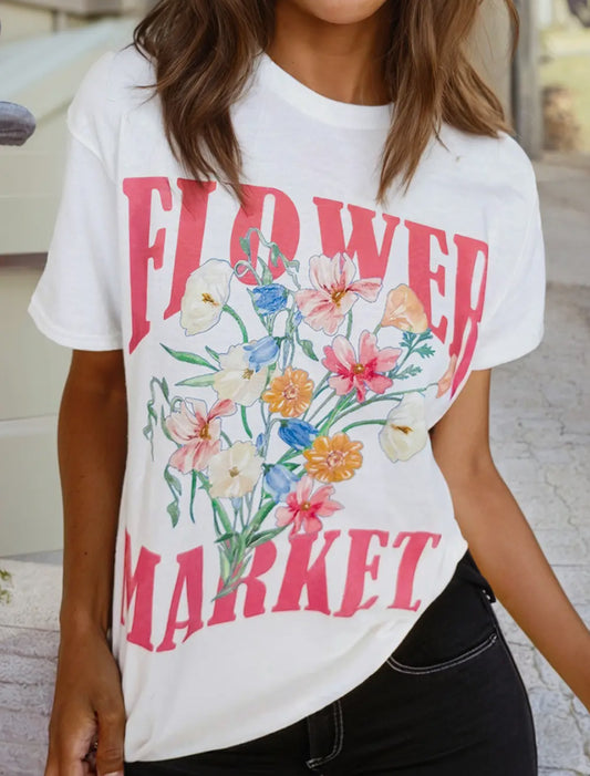 Flower Market Tee
