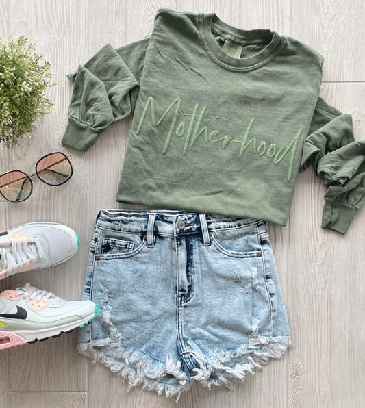 Motherhood Tonal Olive Long Sleeve