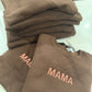 MAMA brown and coral pullover