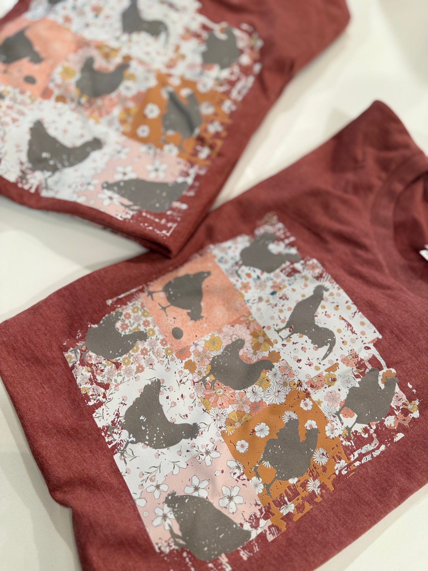 Chicken Distressed Tee