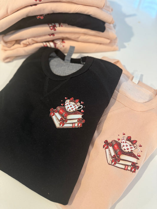 Book Lover Raglan Crew
