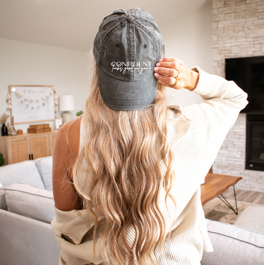 "Confident Looks Good On You" Vintage Baseball Hat- CONFIDENT MED SPA