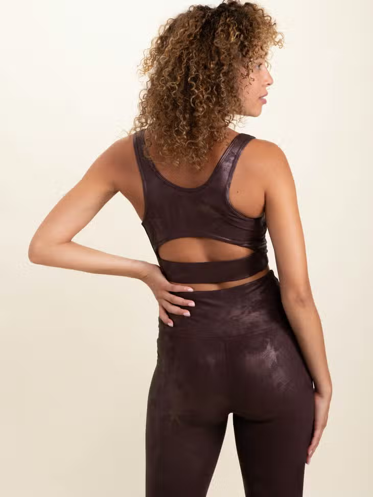 The Shannon Foil Sports Bra