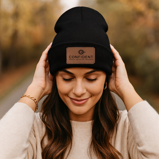 CONFIDENT MED SPA- Black Beanie