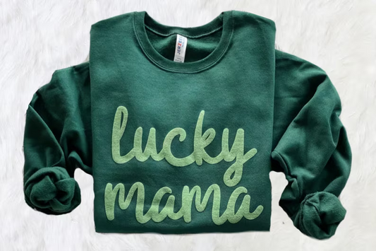 Lucky Mama Crew Pullover