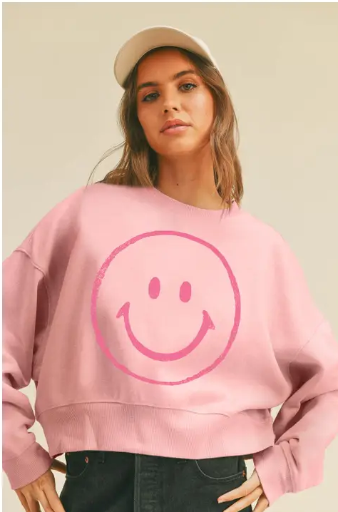 Smile Crop Pullover