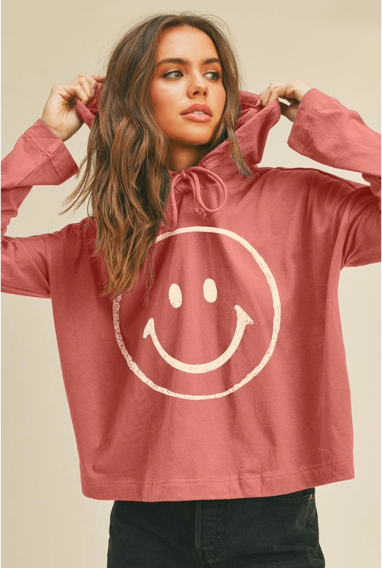 smile hooded tee, everyday casual wear