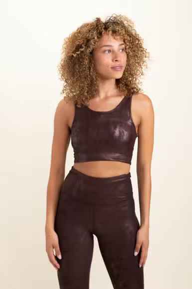 The Shannon Foil Sports Bra