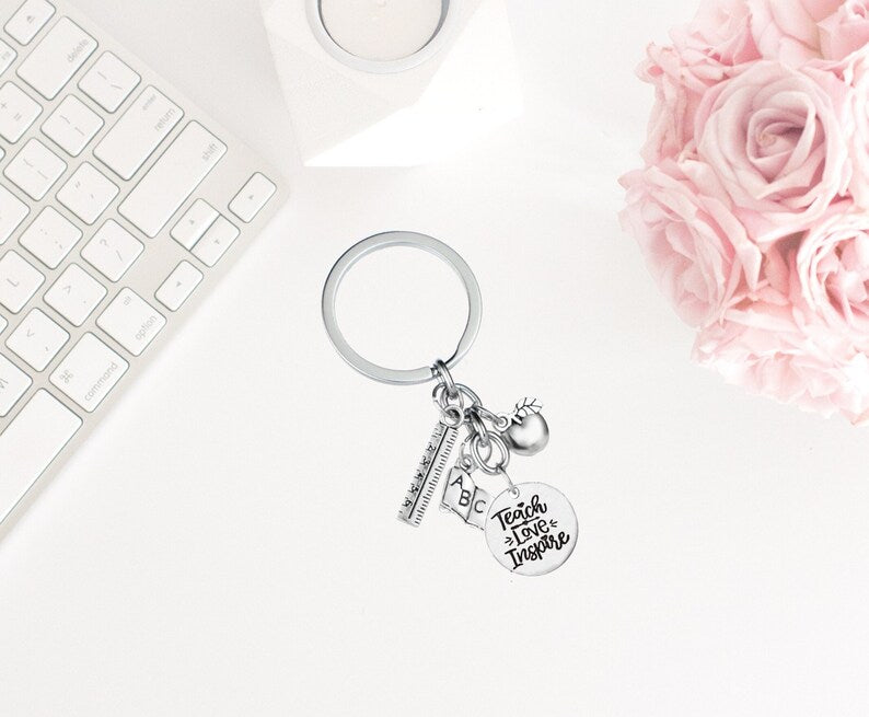 Teach, Love, Inspire Keychain