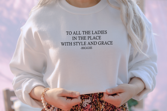 To all the ladies...