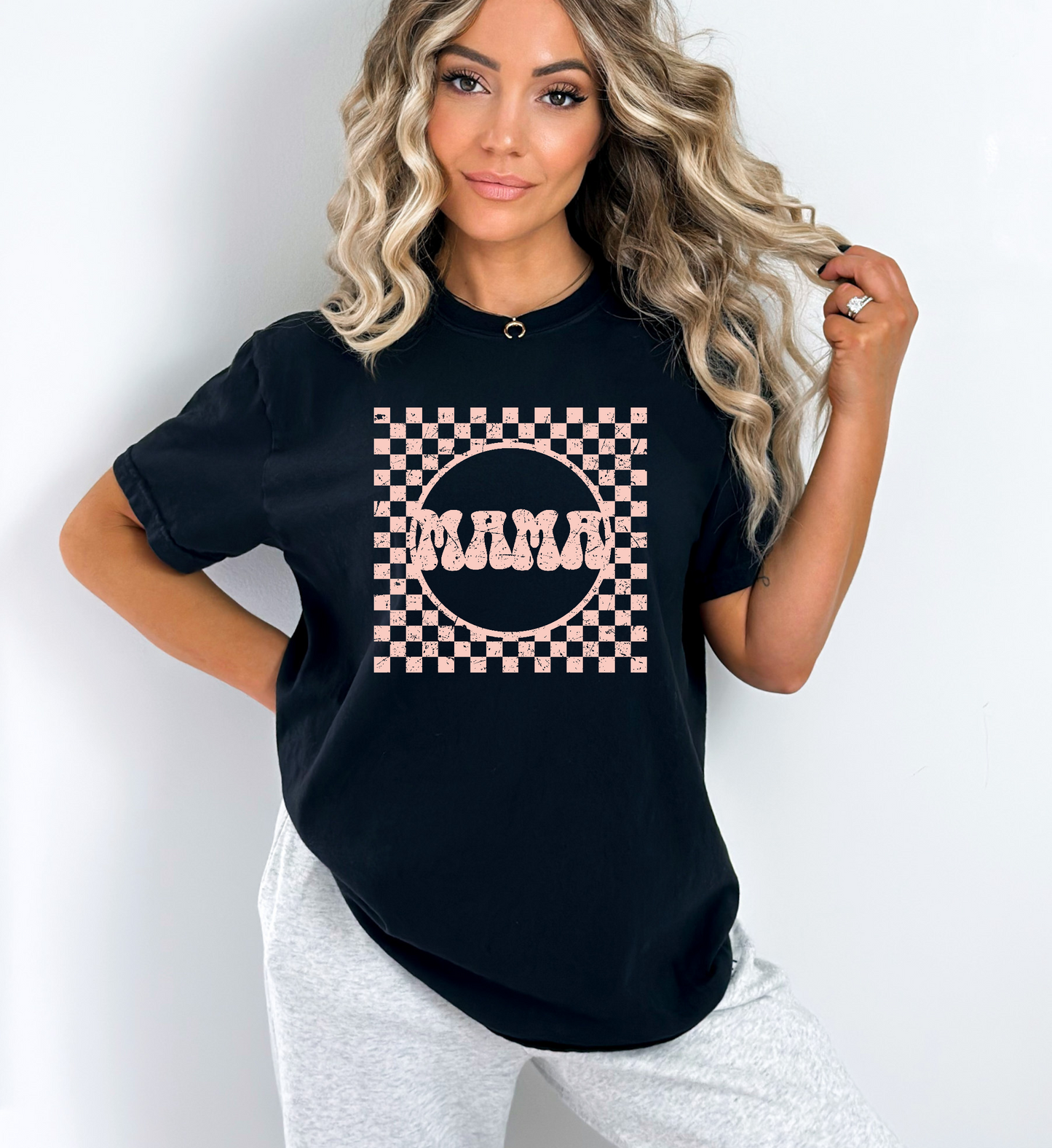 Retro Checkered Mama